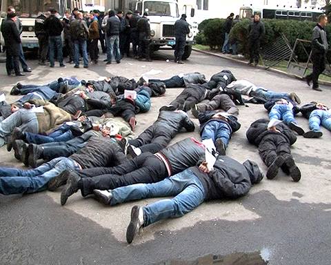 боевики в центре киева